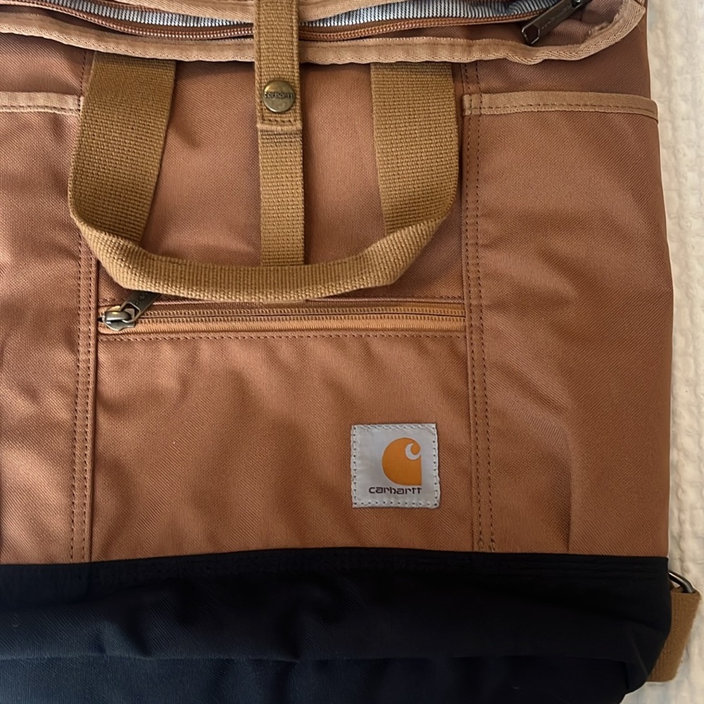 Carhartt Tan Backpack with Signature Design - Picture 2 of 12